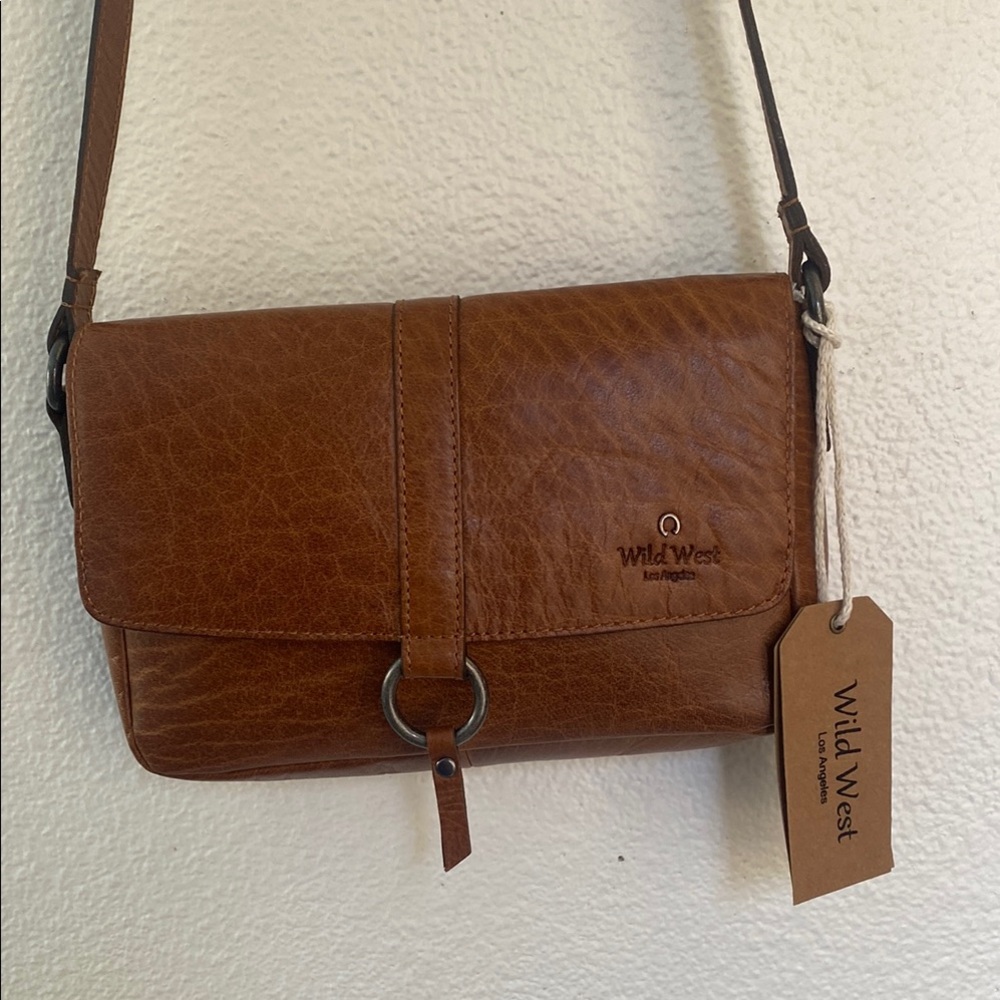 Brown Leather Crossbody Bag